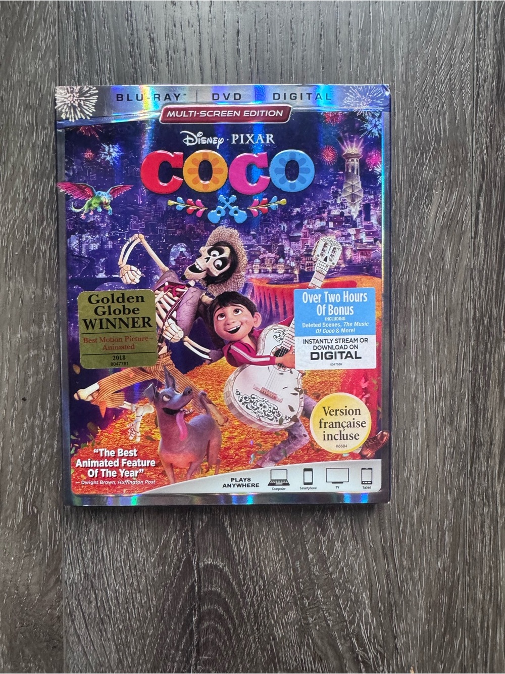 Disney Pixar COCO Blu-ray Movie